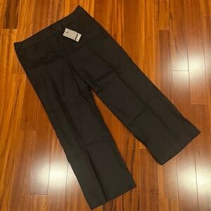New NWT Tu Linen Black Pants Wide Leg Trousers Dress Petite Size 14 Short
